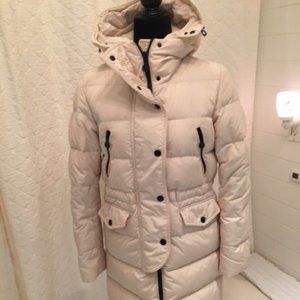 MONCLER Fragon off white 3/4 jacket - Size XS